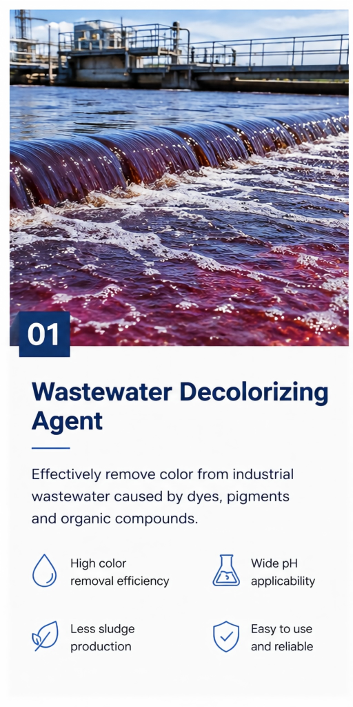 wastewater decolorizing agent